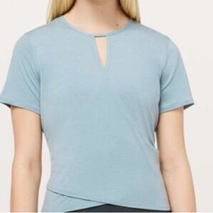 lululemon athletica Sky Blue Short Sleeve Tee